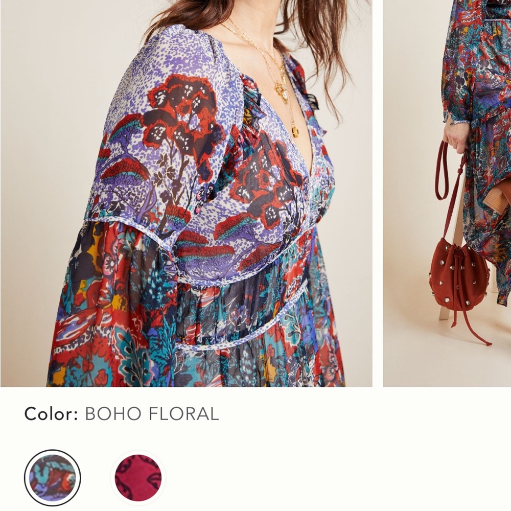Maeve Annabella Maxi Dress Anthropologie NWOT 4P - Picture 5 of 15